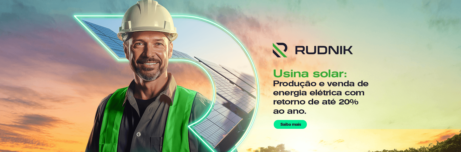 Rudnik - energia solar: produção e venda com retorno de até 20% ao ano